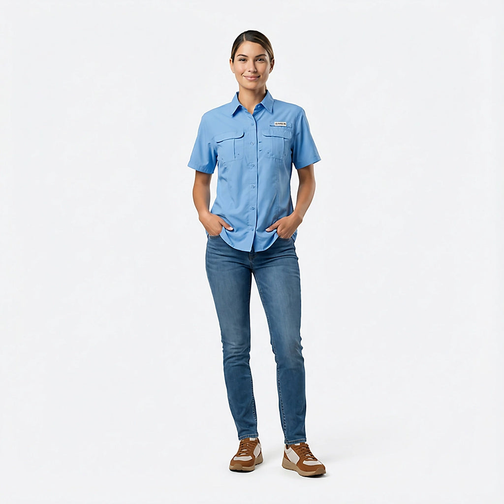 Magellan Laguna Madre Fishing Shirt Dama – Celeste