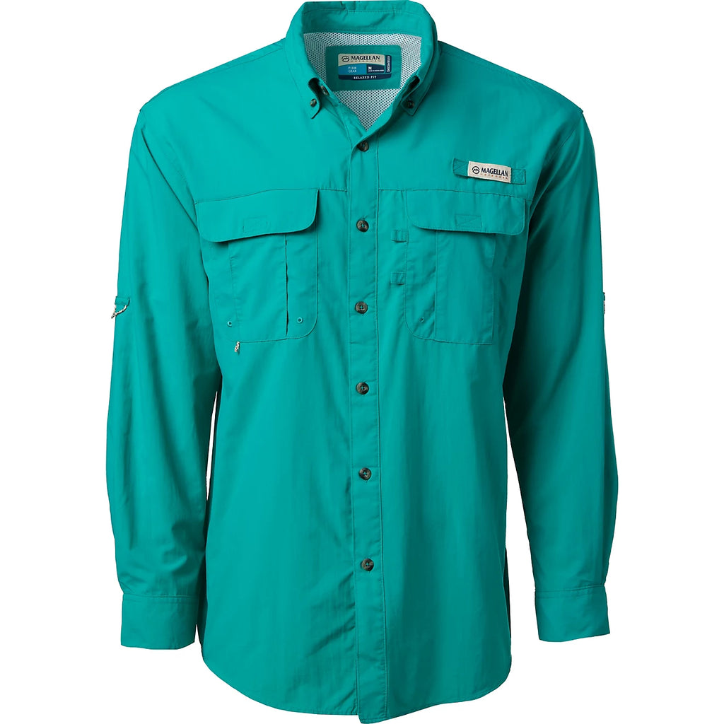 Camisa Magellan Laguna Madre manga larga – Verde Turquesa