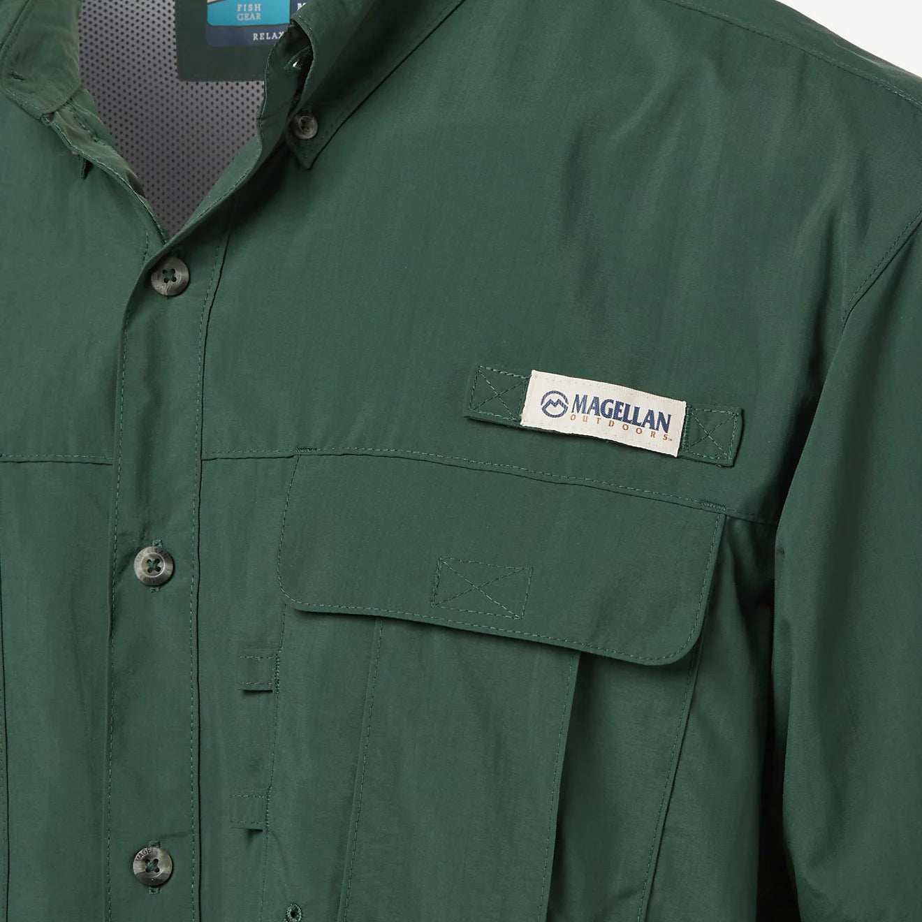 Camisa Magellan Laguna Madre manga corta – Verde