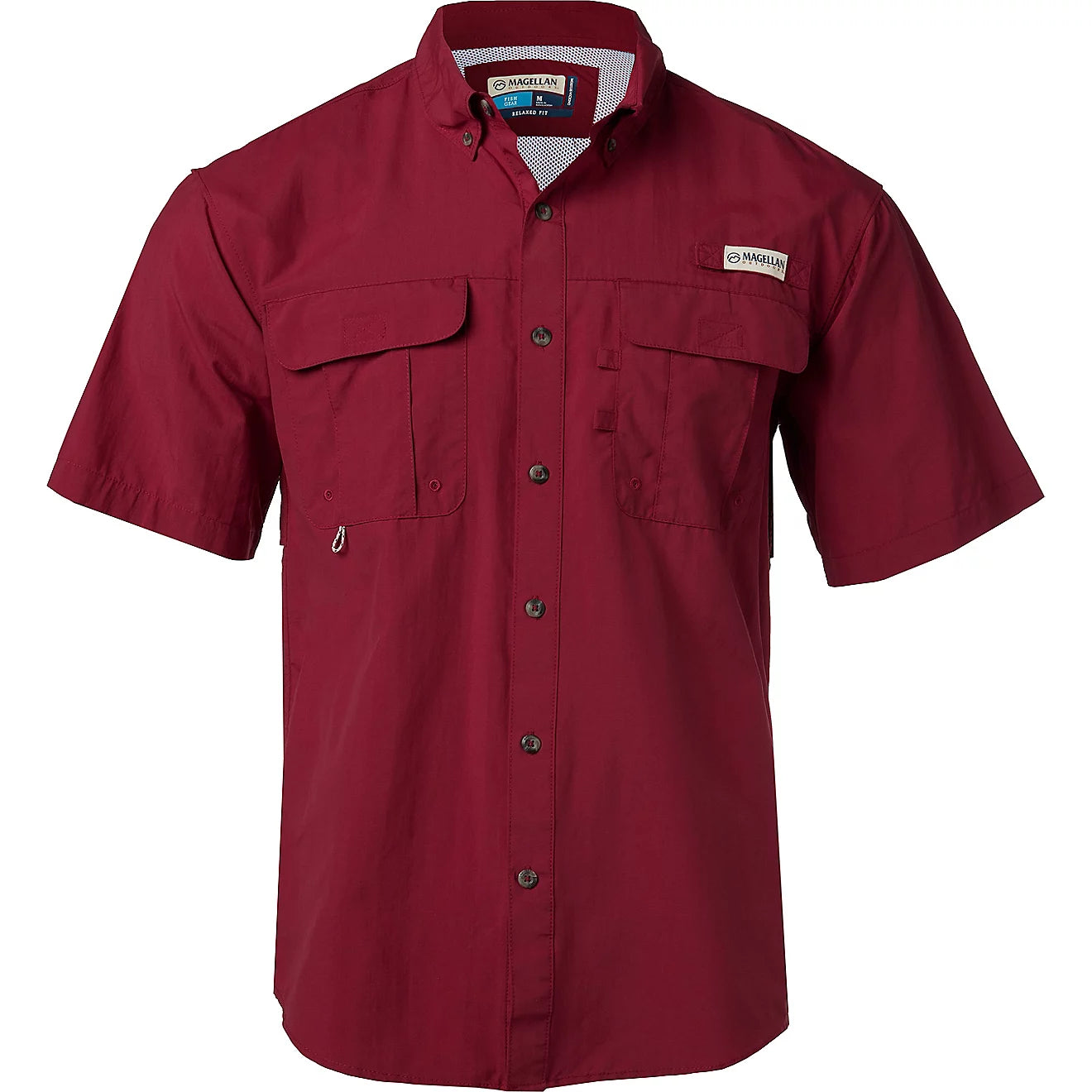 Camisa Magellan Laguna Madre manga corta – Rojo
