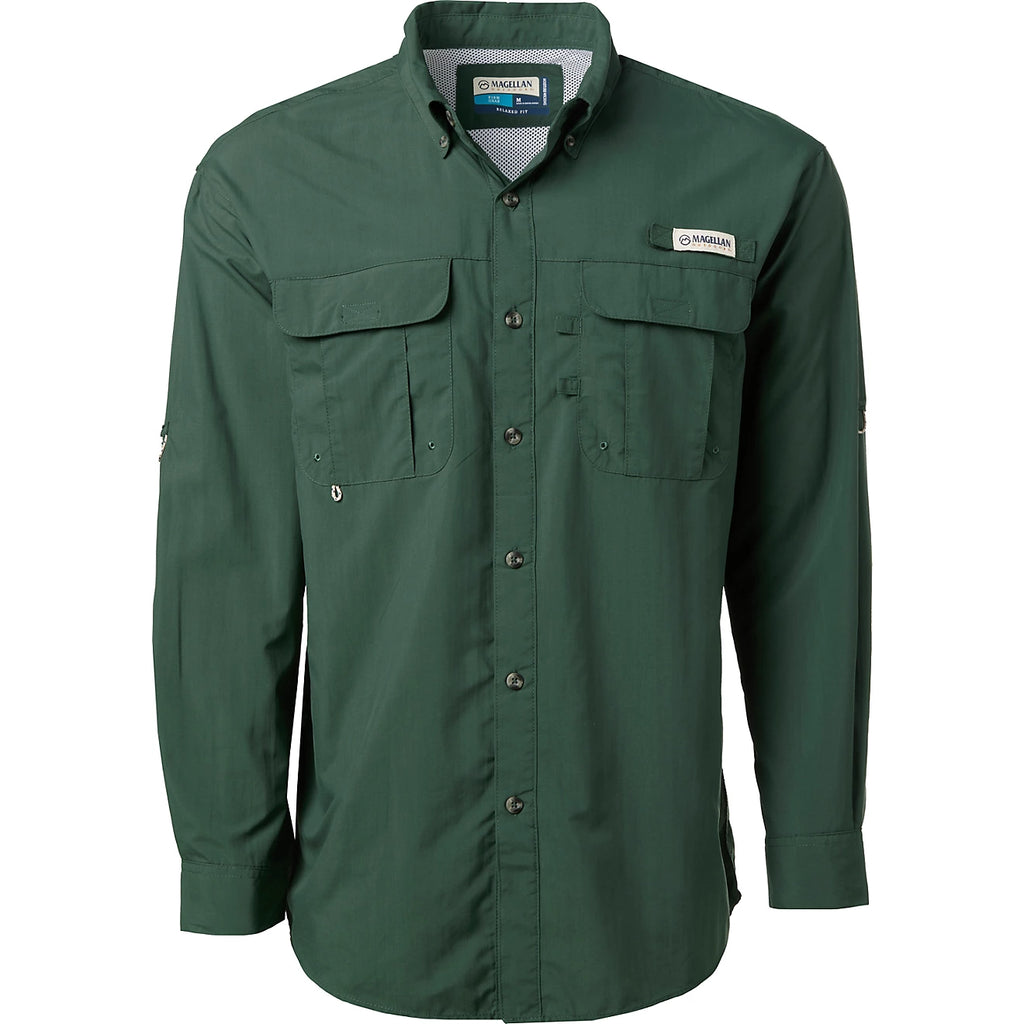 Camisa Magellan Laguna Madre manga larga – Verde Oscuro