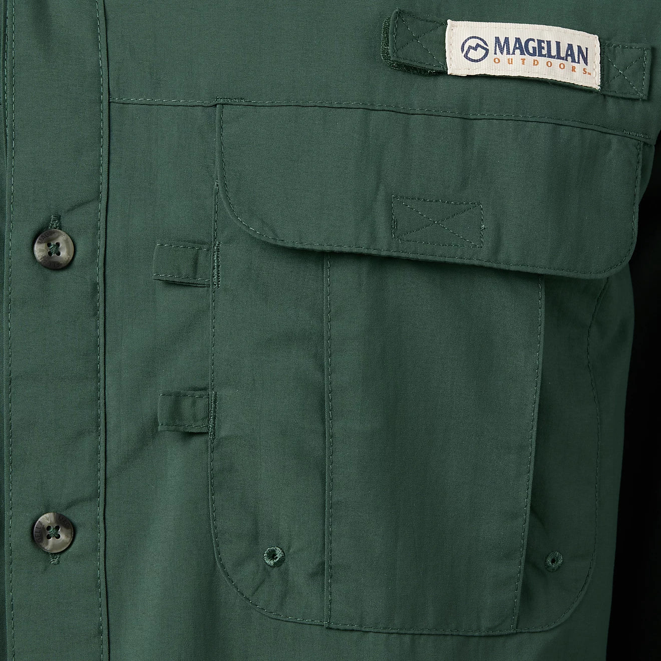 Camisa Magellan Laguna Madre manga larga – Verde Oscuro