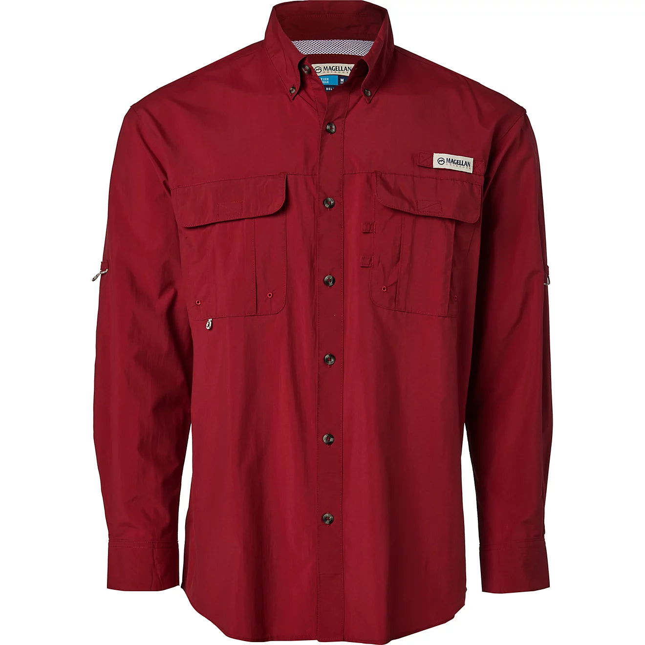 Camisa Magellan Laguna Madre manga larga – Rojo