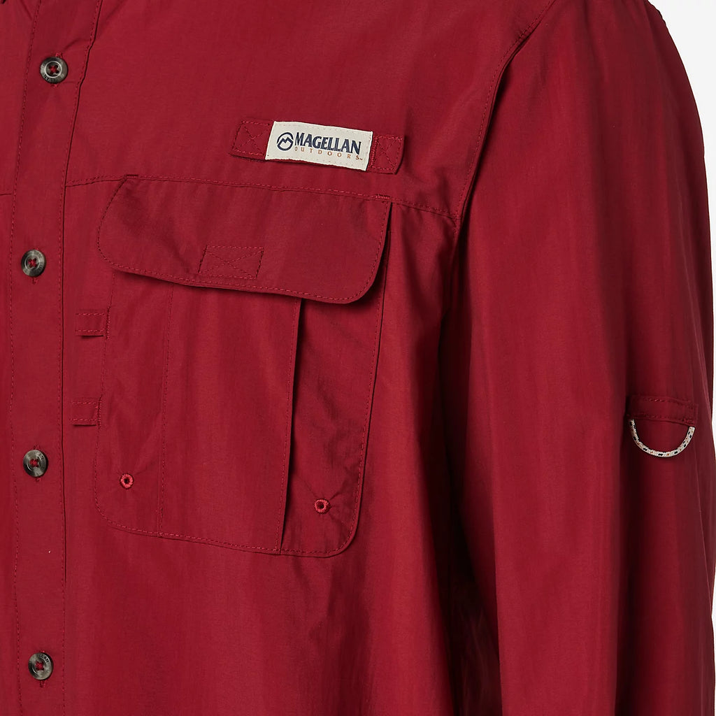 Camisa Magellan Laguna Madre manga larga – Rojo