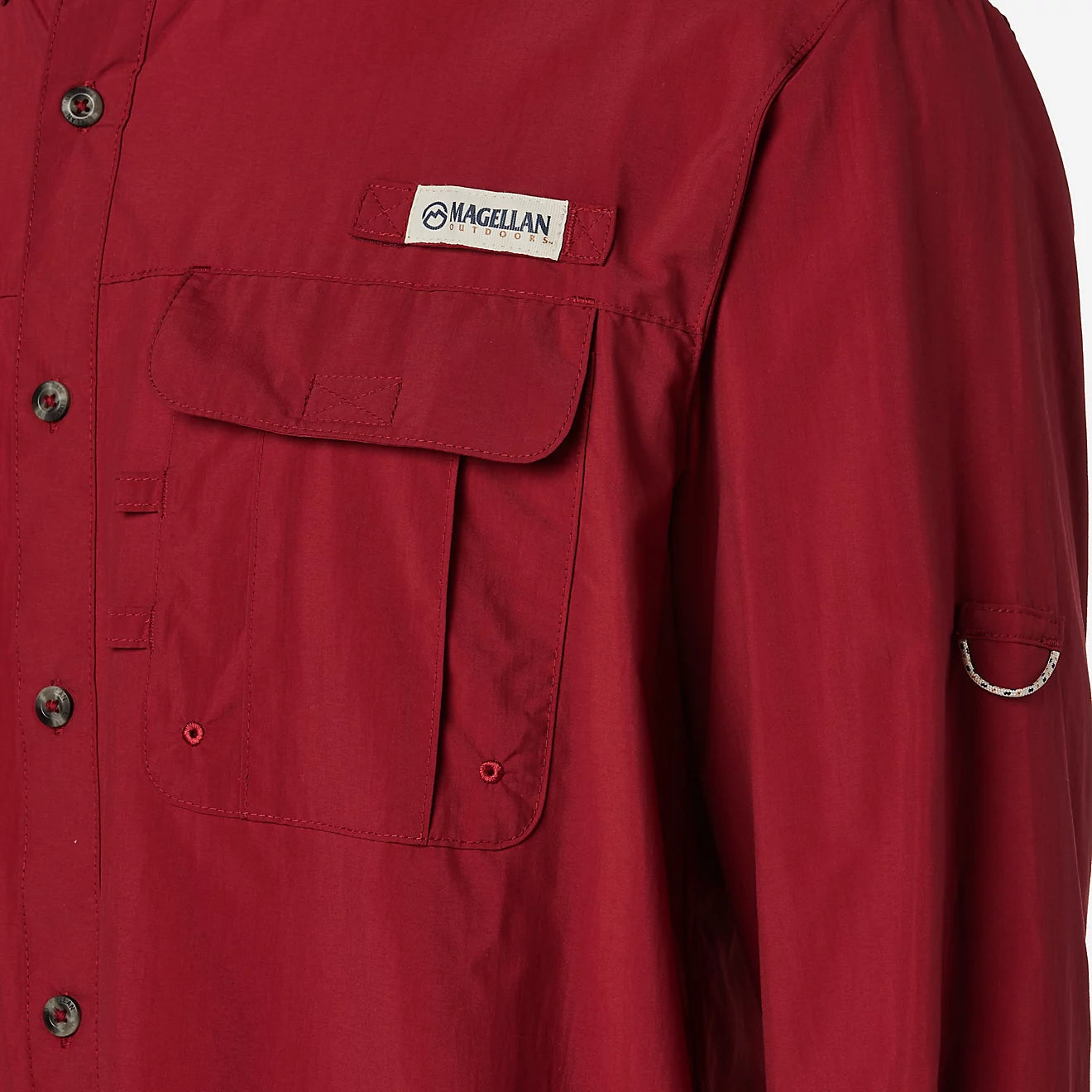Camisa Magellan Laguna Madre manga larga – Rojo