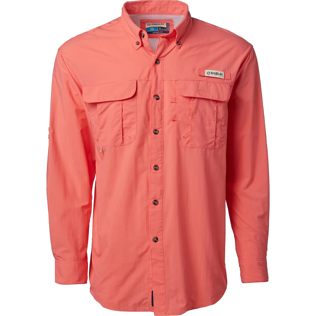 Camisa Magellan Laguna Madre manga larga – Salmon