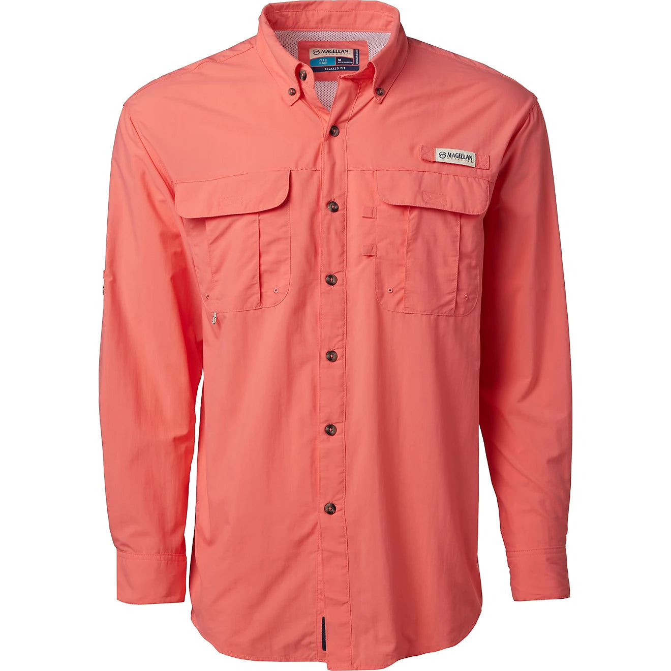 Camisa Magellan Laguna Madre manga larga – Salmon