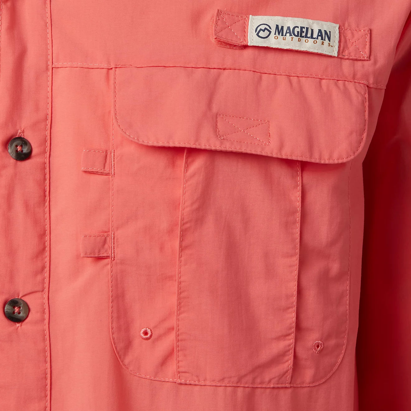 Camisa Magellan Laguna Madre manga larga – Salmon