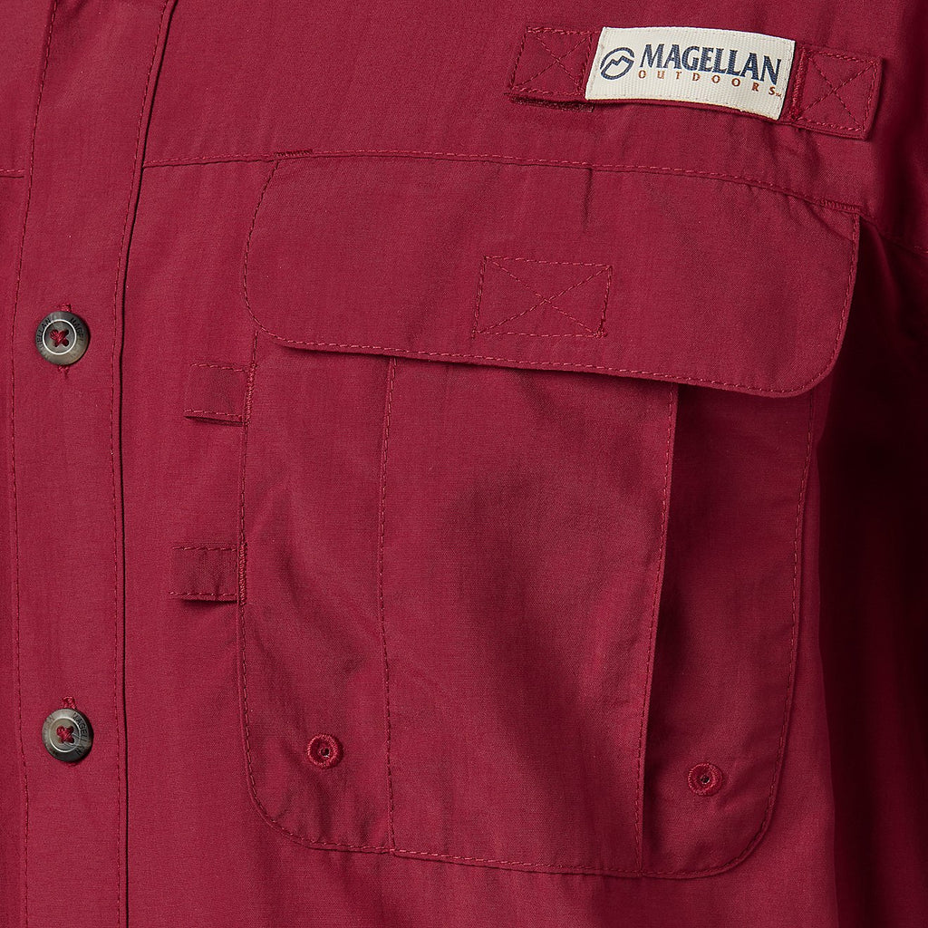 Camisa Magellan Laguna Madre manga corta – Rojo