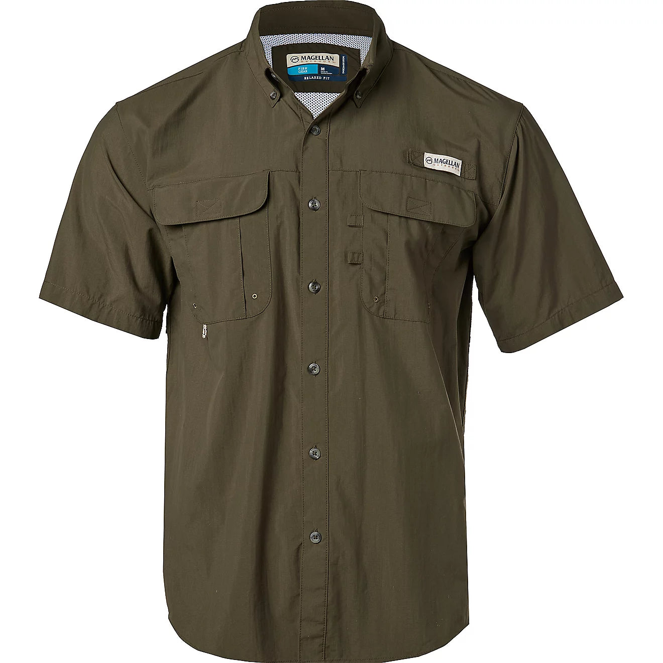 Camisa Magellan Laguna Madre manga corta – Verde Musgo