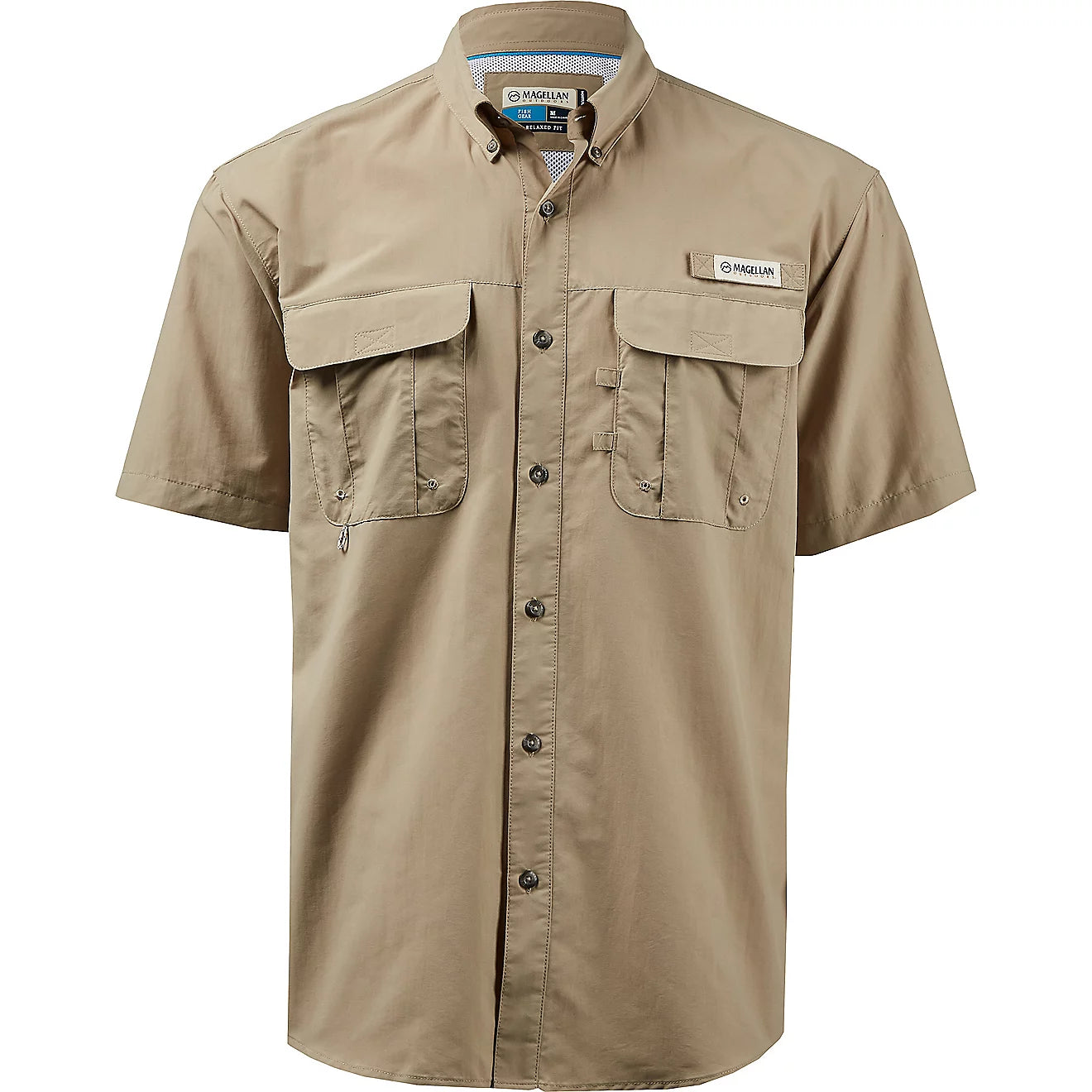 Camisa Magellan Laguna Madre manga corta – Beige