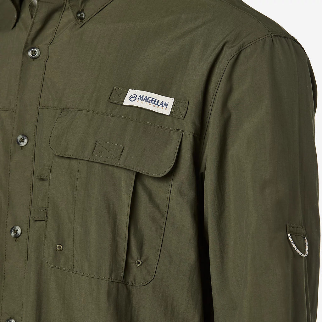 Camisa Magellan Laguna Madre manga larga – Verde musgo