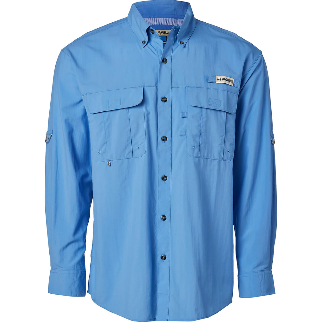 Camisa Magellan Laguna Madre manga larga – Celeste