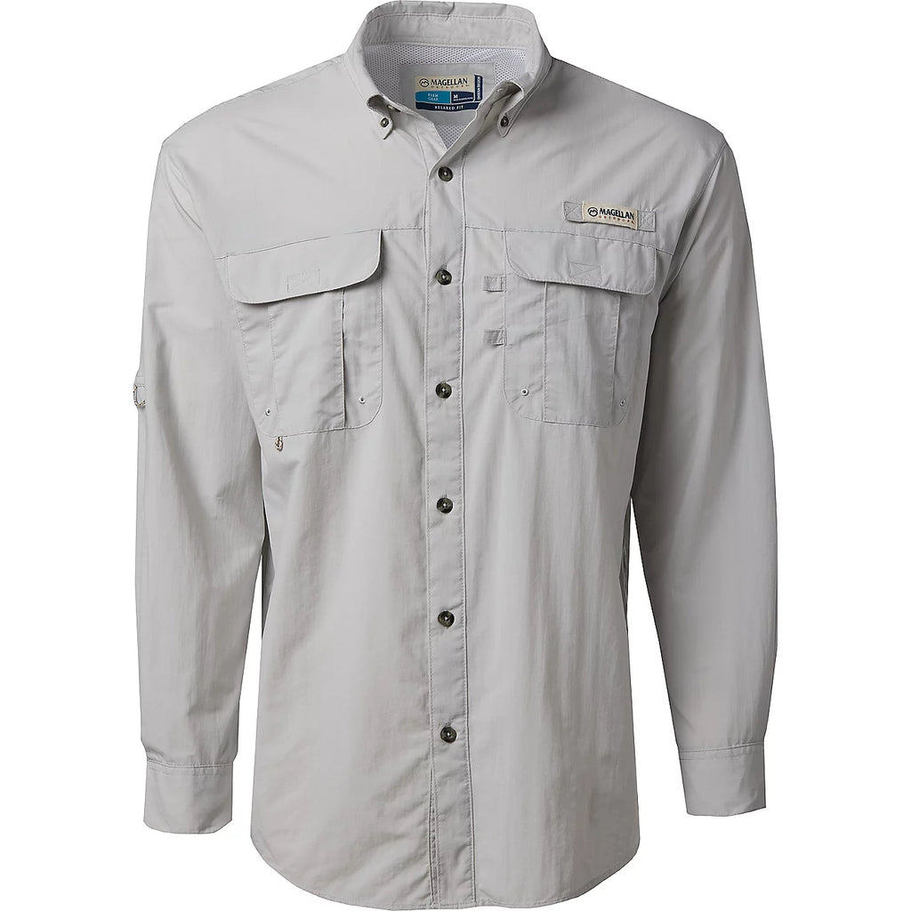 Camisa Magellan Laguna Madre manga larga – Oyster Mushroom