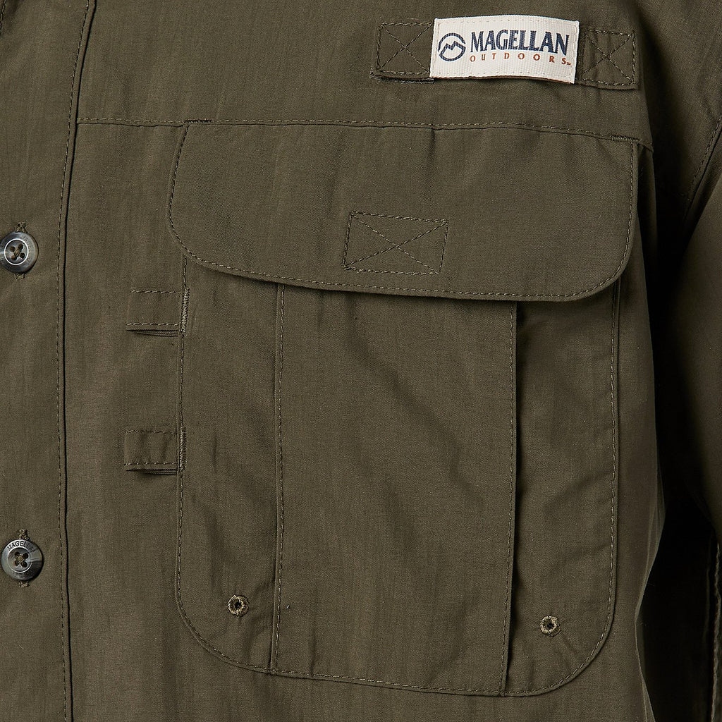 Camisa Magellan Laguna Madre manga corta – Verde Musgo