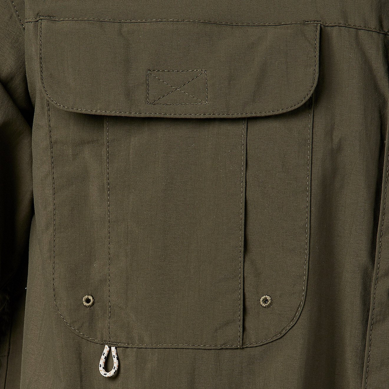 Camisa Magellan Laguna Madre manga corta – Verde Musgo