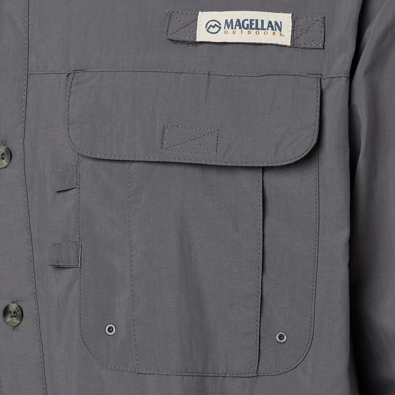 Camisa Magellan Laguna Madre manga larga – Gris