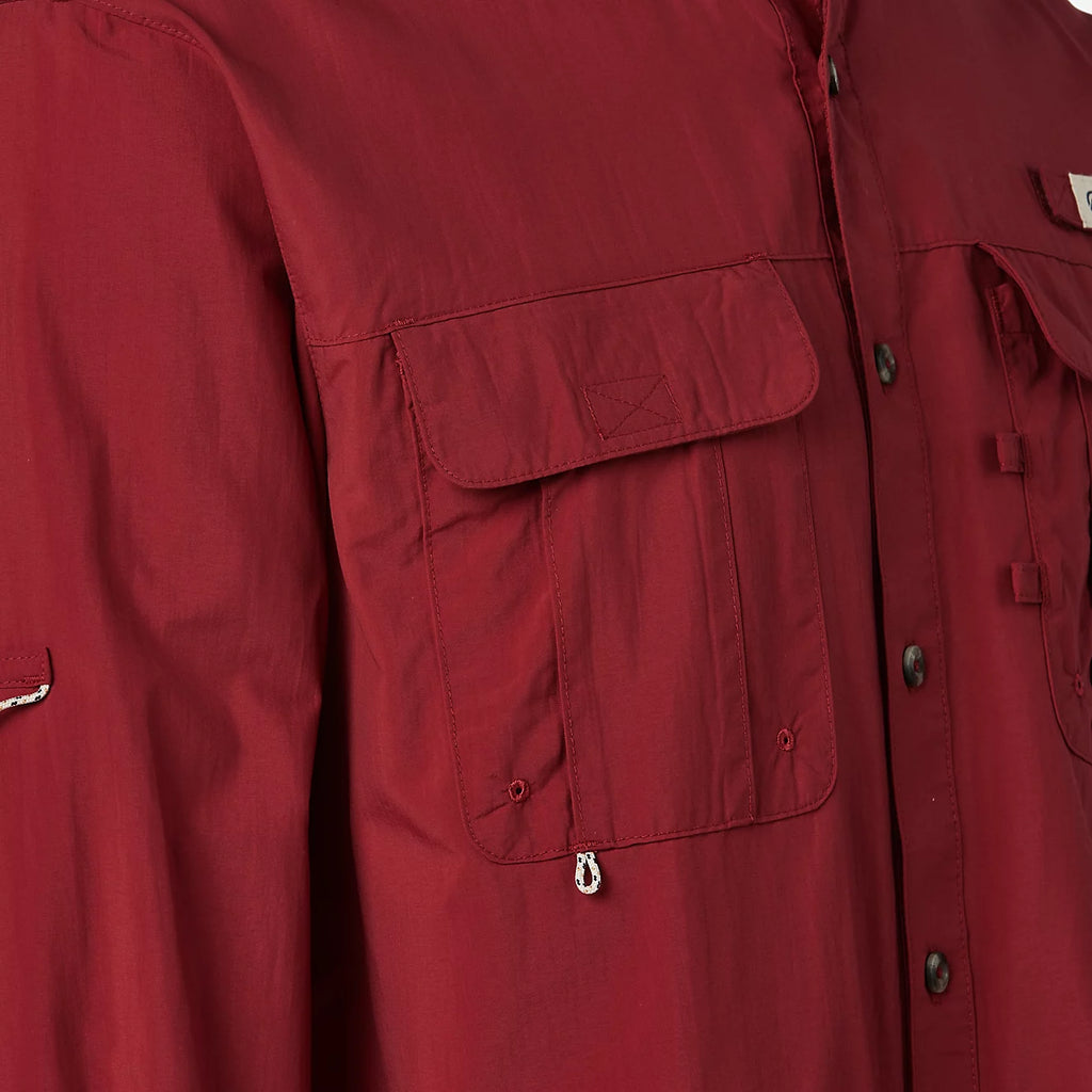 Camisa Magellan Laguna Madre manga larga – Rojo