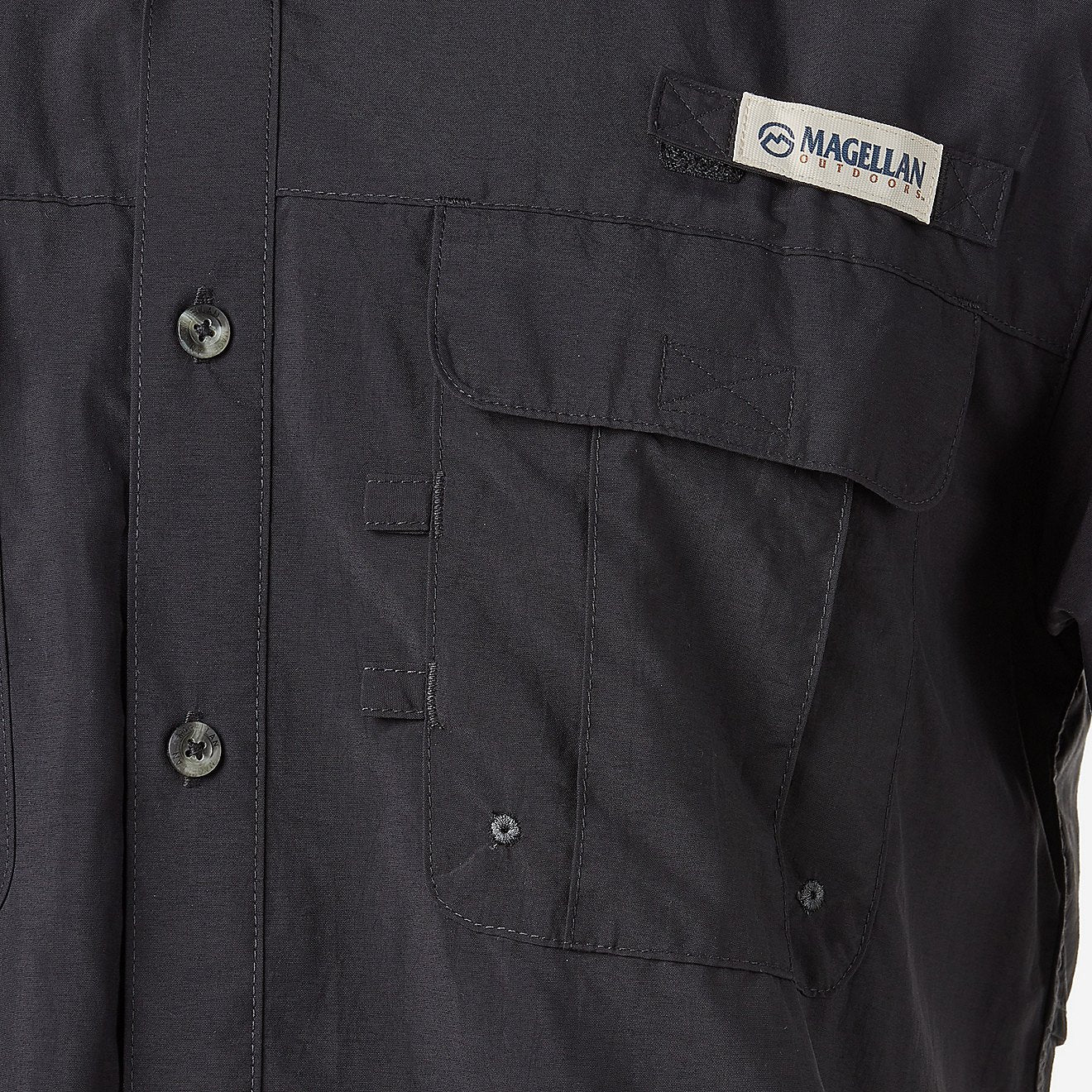 Camisa Magellan Laguna Madre manga corta – Negro