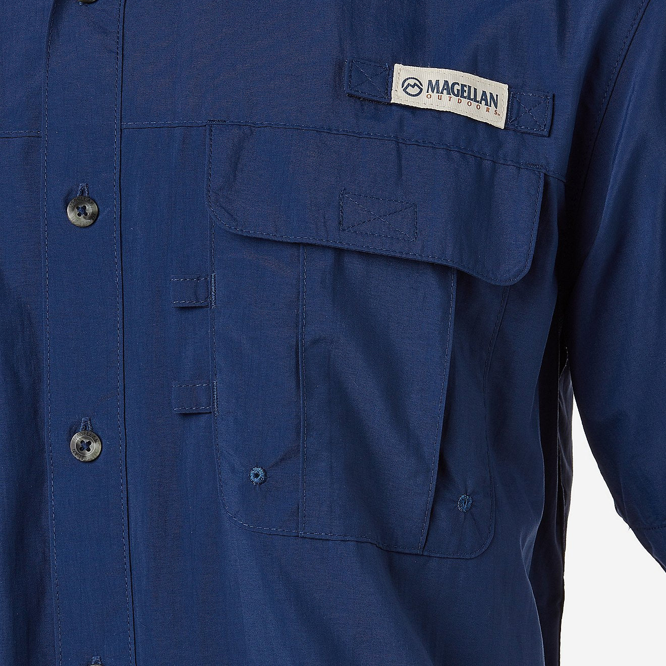 Camisa Magellan Laguna Madre manga corta – Azul Marino