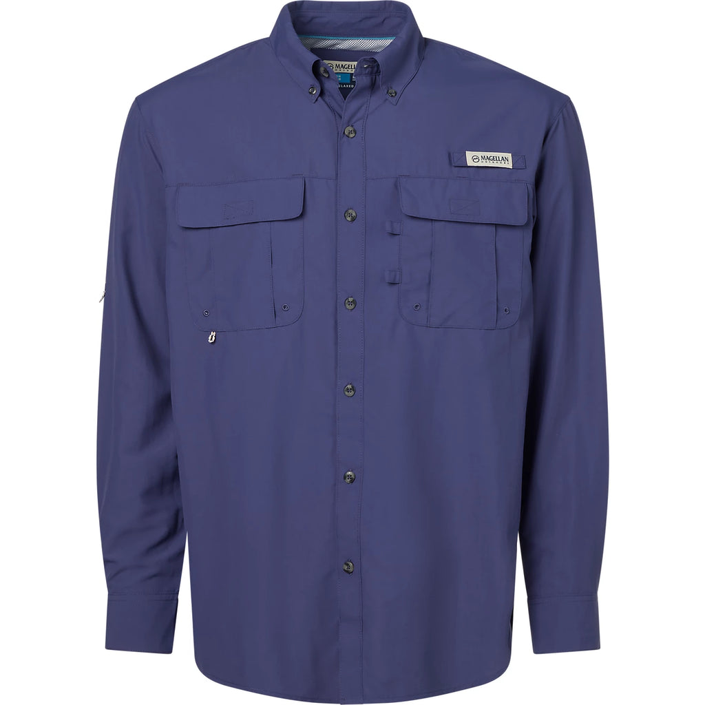 Camisa Magellan Laguna Madre manga larga – Skipper Blue