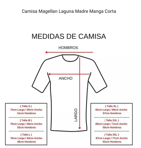 Camisa Magellan Laguna Madre manga corta – Beige