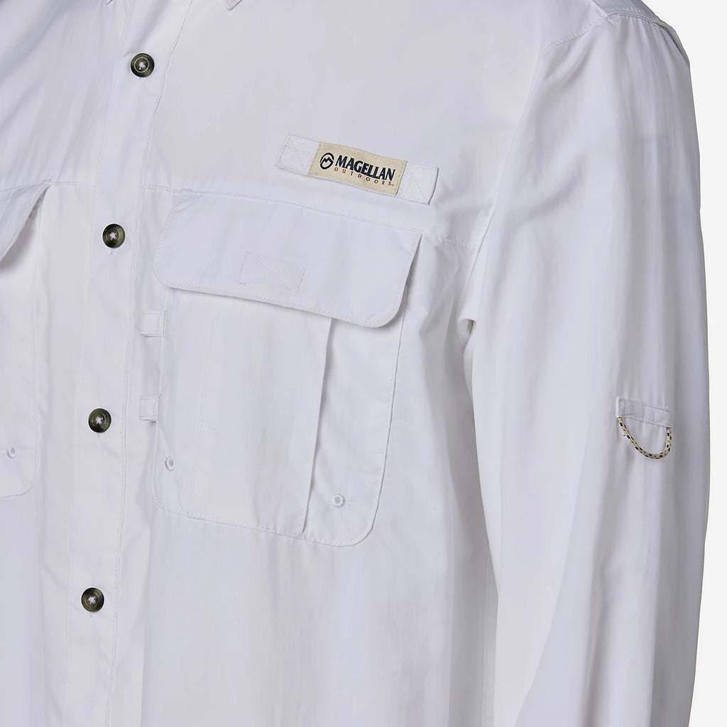 Camisa Magellan Laguna Madre manga larga – Blanco