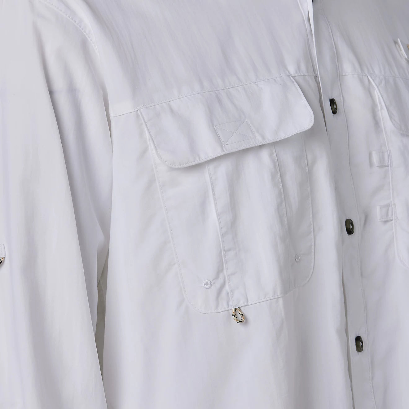 Camisa Magellan Laguna Madre manga larga – Blanco