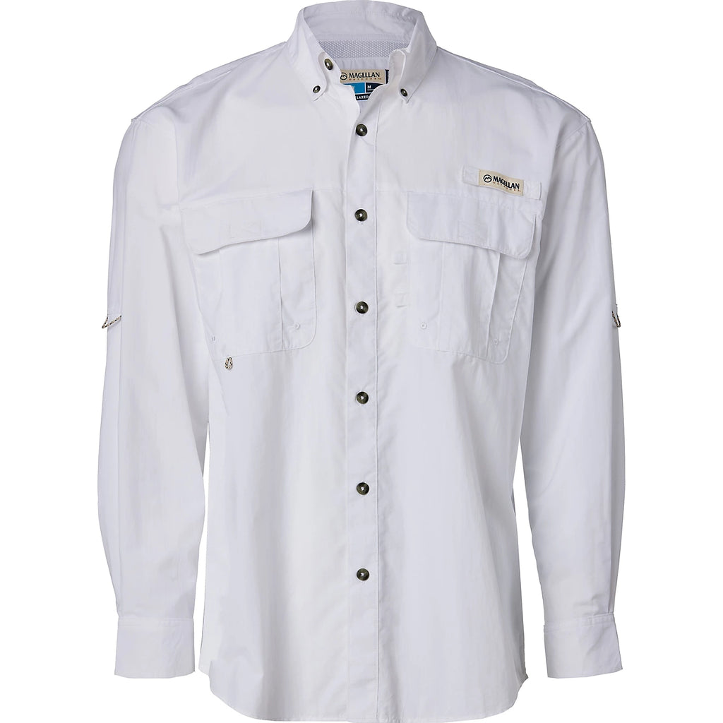 Camisa Magellan Laguna Madre manga larga – Blanco