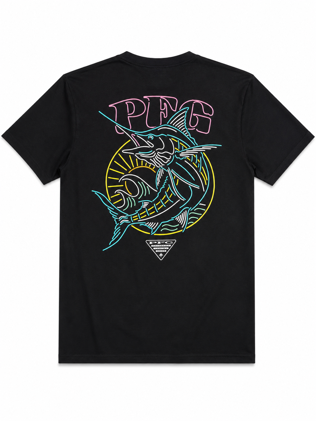 Columbia PFG Neon Marlin Graphic Tee - Negro