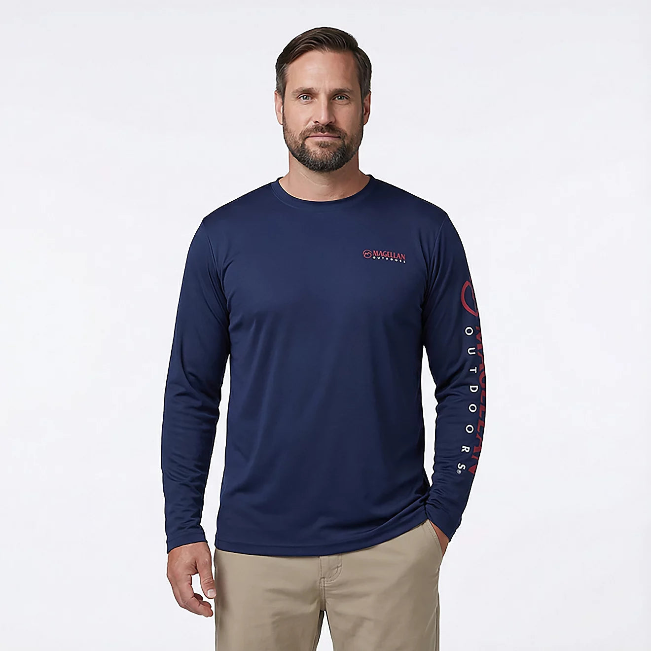Magellan Casting Crew Core – Playera manga larga – Azul