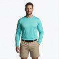 Magellan Casting Crew Core – Playera manga larga – Aqua