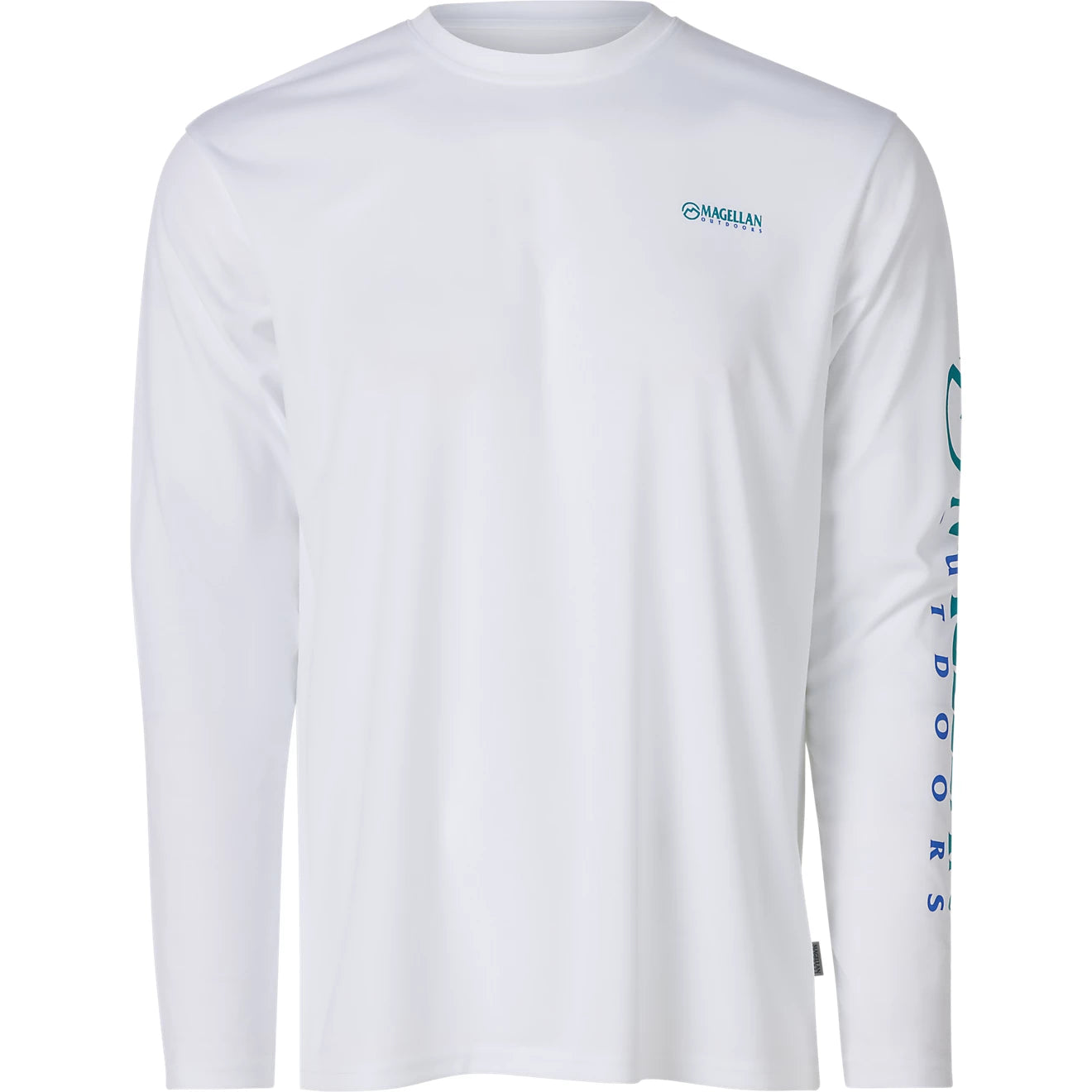 Magellan Casting Crew Core – Playera manga larga – Blanco