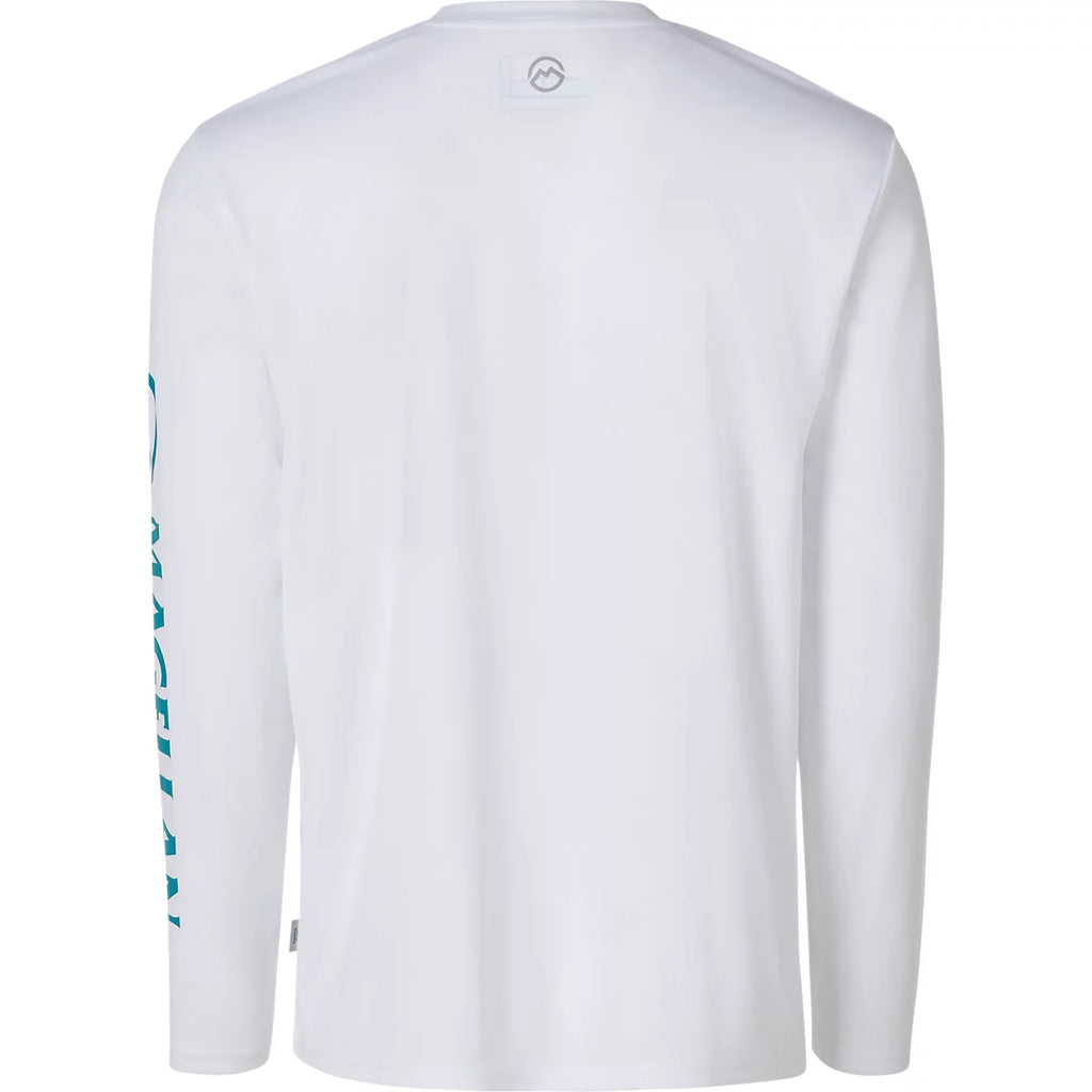 Magellan Casting Crew Core – Playera manga larga – Blanco