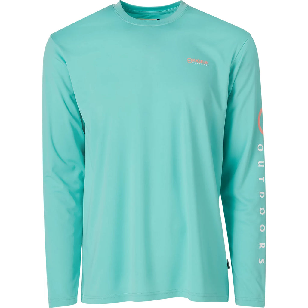 Magellan Casting Crew Core – Playera manga larga – Aqua