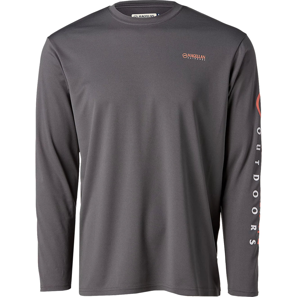 Magellan Casting Crew Core – Playera manga larga – Gris