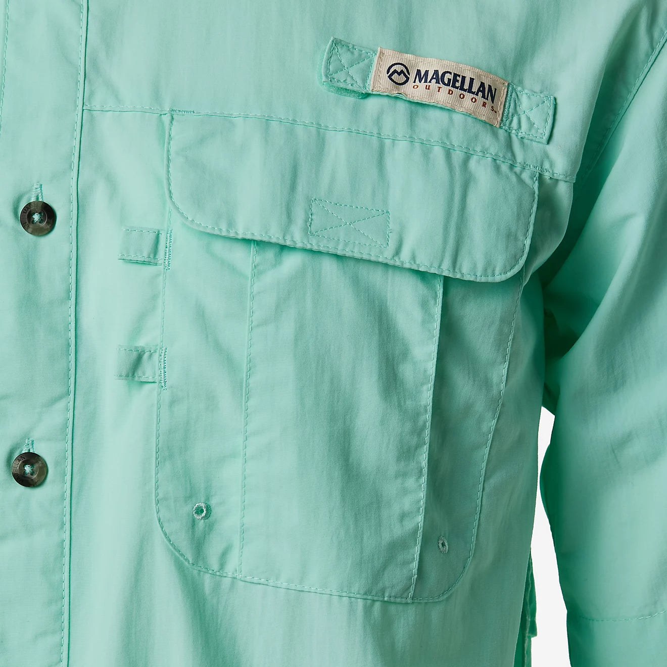 Camisa Magellan Laguna Madre manga corta – Verde Menta