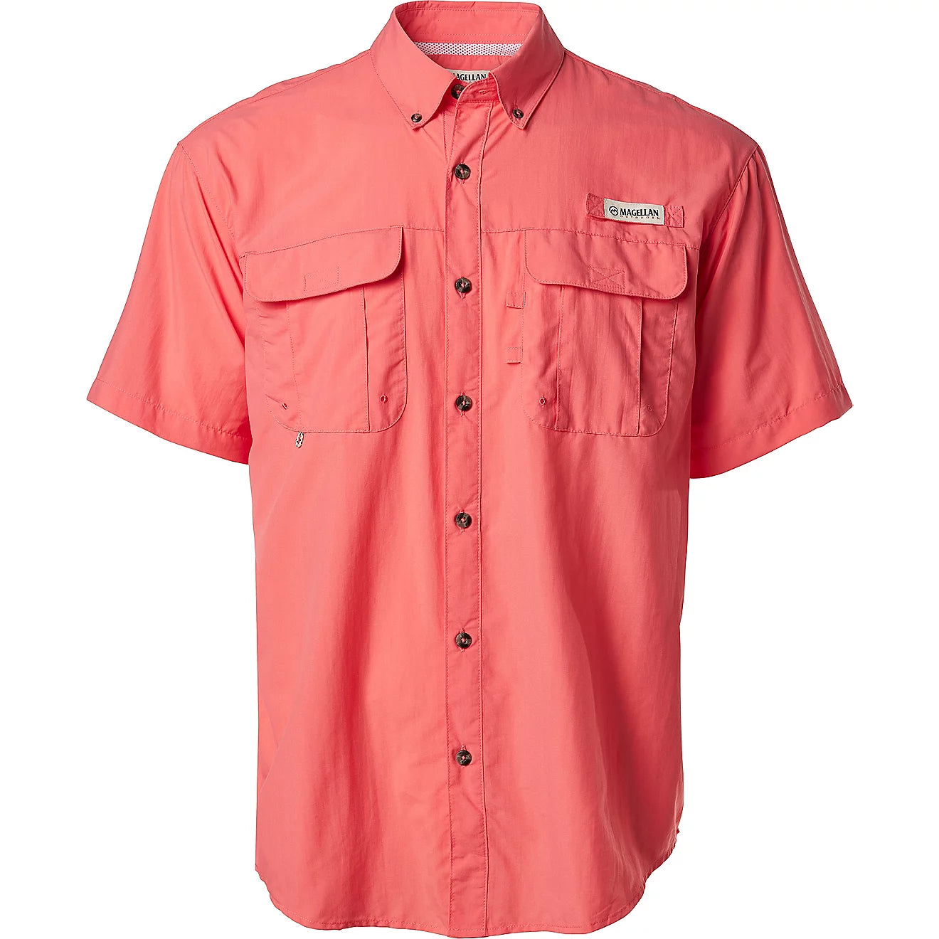 Camisa Magellan Laguna Madre manga corta – Salmon