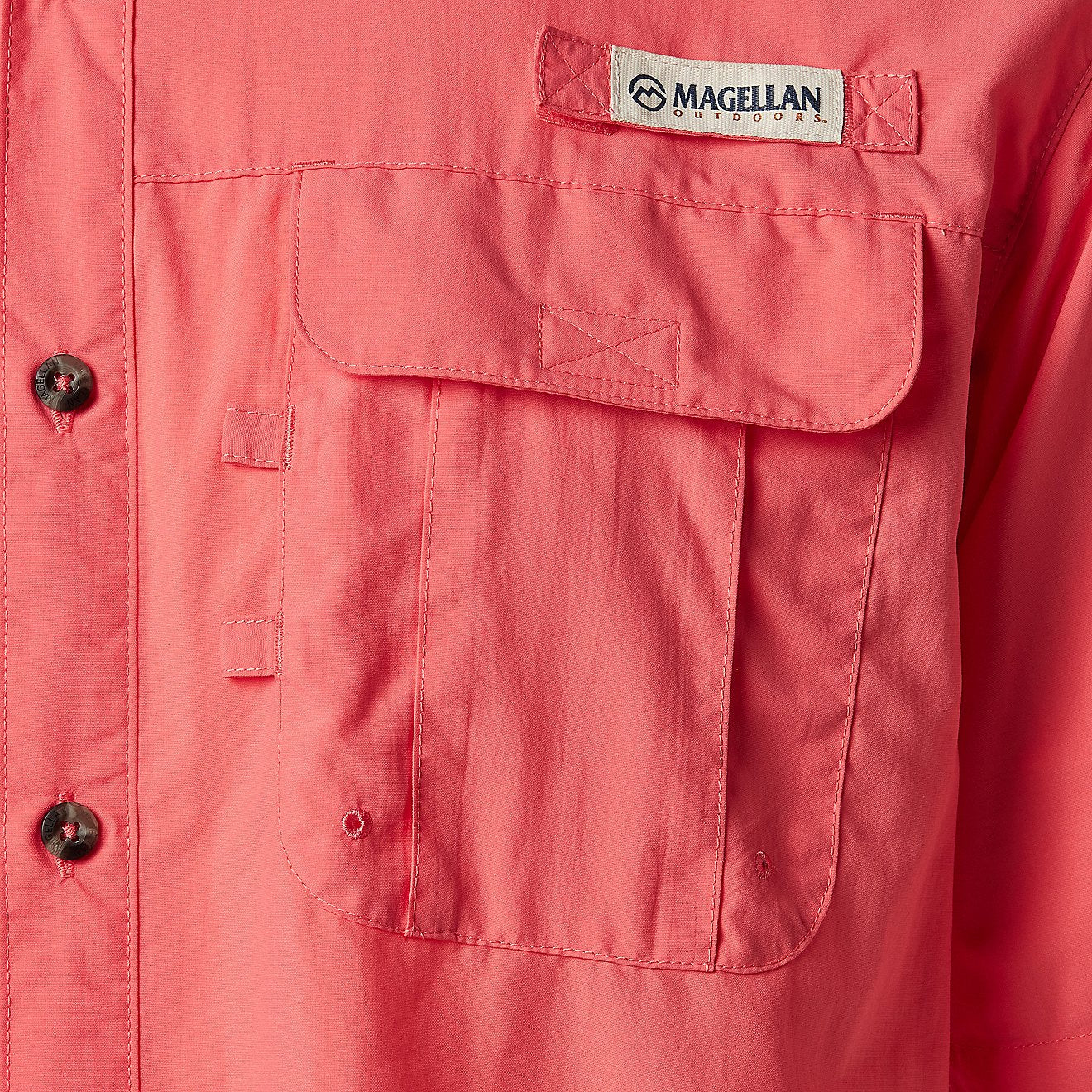 Camisa Magellan Laguna Madre manga corta – Salmon