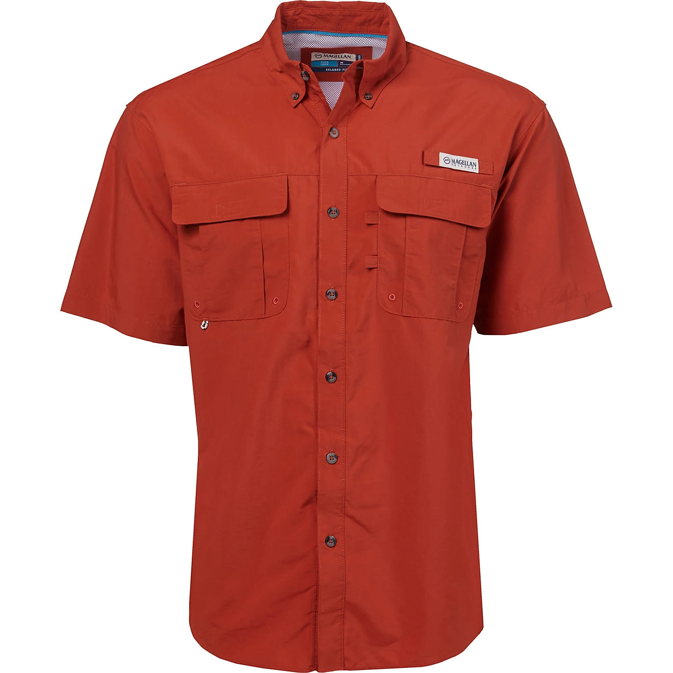 Camisa Magellan Laguna Madre manga corta – Terracota