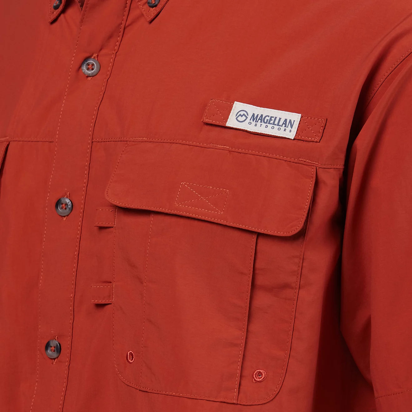Camisa Magellan Laguna Madre manga corta – Terracota