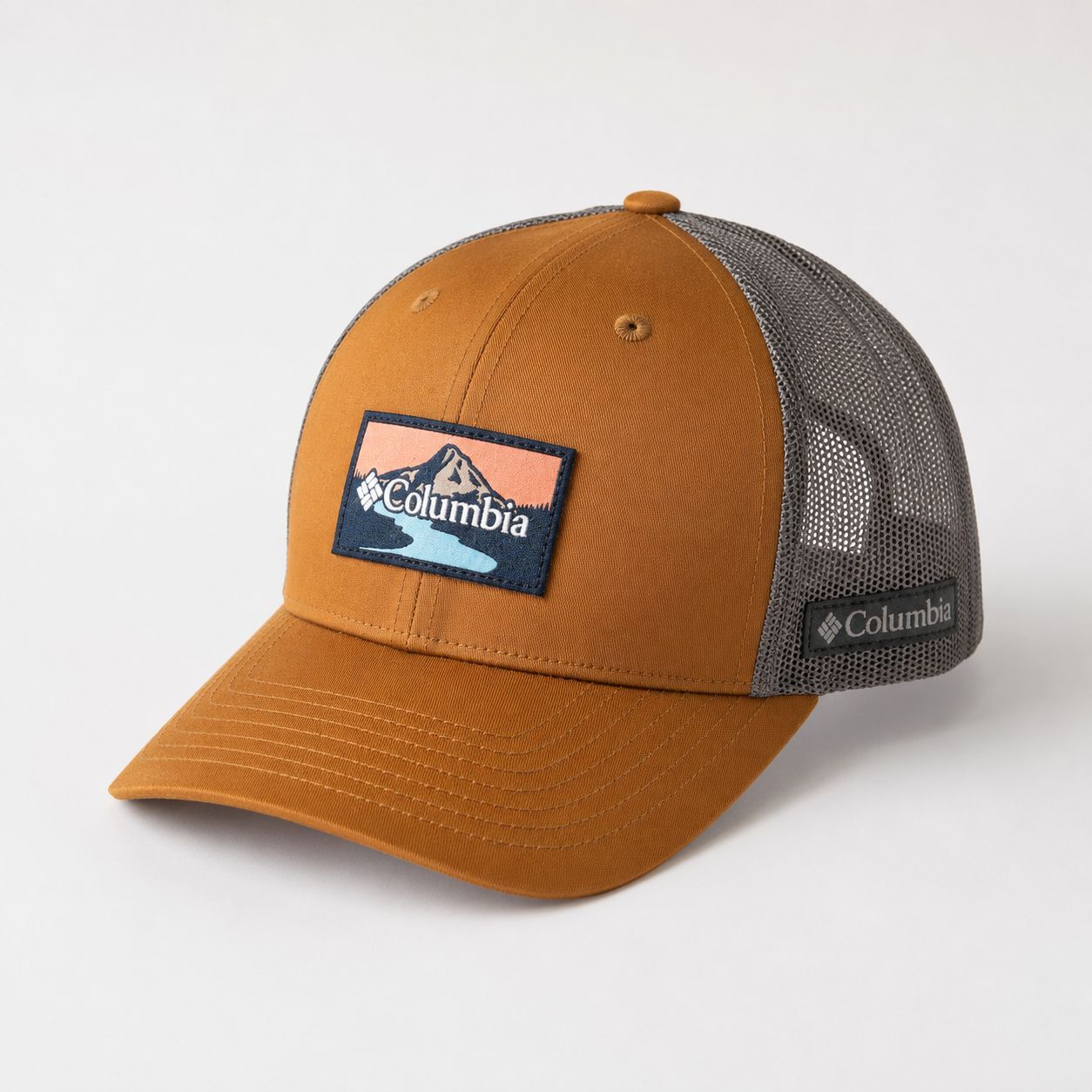 Gorra Columbia Mountain Patch Trucker - Camel / Gris