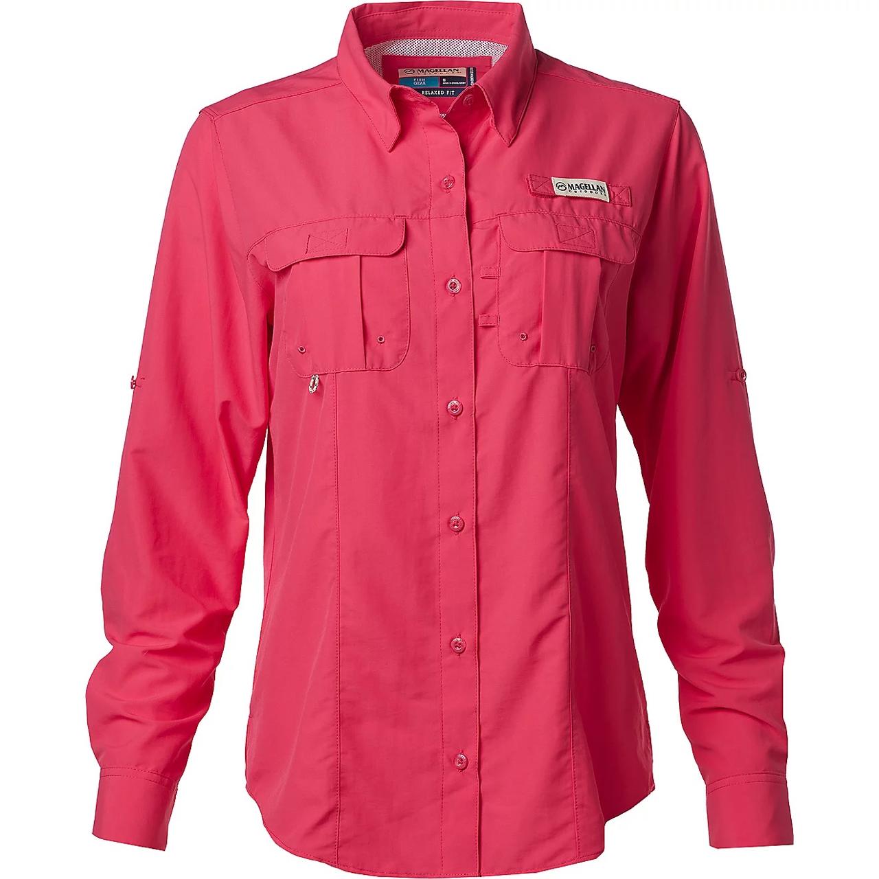 Magellan Laguna Madre Manga Larga Mujer – Rosa Coral